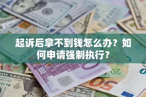 北京起诉后拿不到钱怎么办？如何申请强制执行？
