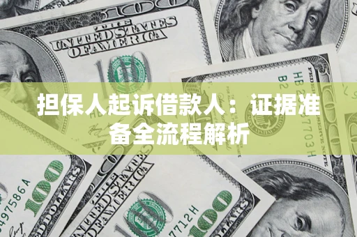 北京担保人起诉借款人：证据准备全流程解析
