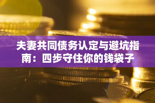 北京夫妻共同债务认定与避坑指南：四步守住你的钱袋子